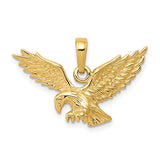 14k-solid-polished-eagle-landing-pendant-SolomonJeweler-Wichita-KS-CustomJewelry