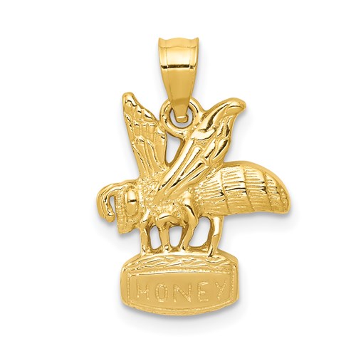 14k-bee-on-honey-jar-pendant-SolomonJeweler-Wichita-KS-CustomJewelry