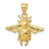 14k-solid-open-backed-bee-pendant-SolomonJeweler-Wichita-KS-CustomJewelry