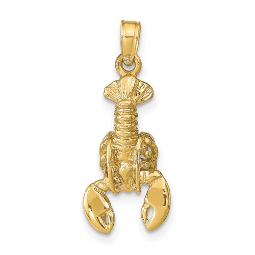 14k-moveable-lobster-pendant-SolomonJeweler-Wichita-KS-CustomJewelry