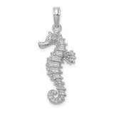 14k-white-gold-polished-open-backed-seahorse-pendant-SolomonJeweler-Wichita-KS-CustomJewelry