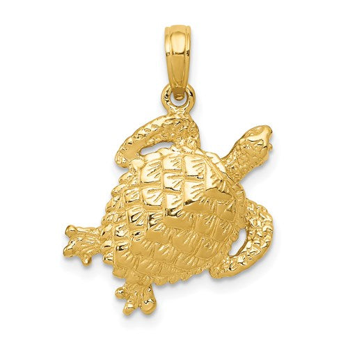 14k-solid-polished-open-backed-turtle-pendant-SolomonJeweler-Wichita-KS-CustomJewelry