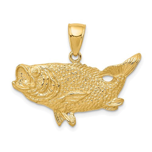 14k-polished-open-backed-bass-fish-pendant-SolomonJeweler-Wichita-KS-CustomJewelry