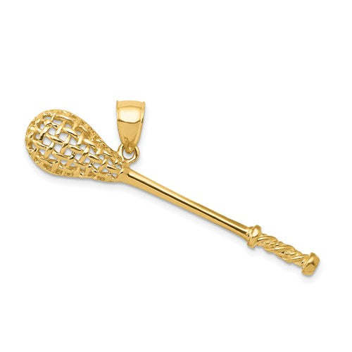 14k-solid-polished-3-d-lacrosse-stick-pendant-SolomonJeweler-Wichita-KS-CustomJewelry
