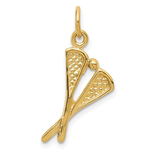 14k-polished-lacrosse-sticks-charm-SolomonJeweler-Wichita-KS-CustomJewelry
