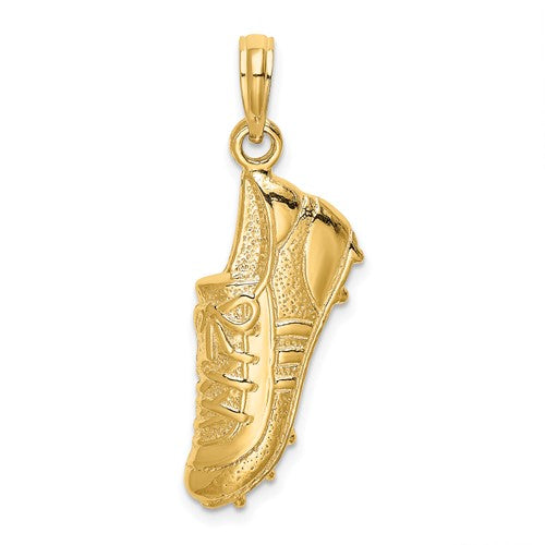 14k-polished-open-backed-soccer-cleat-shoe-charm-SolomonJeweler-Wichita-KS-CustomJewelry