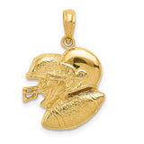 14k-2-d-double-football-helmets-and-ball-charm-SolomonJeweler-Wichita-KS-CustomJewelry