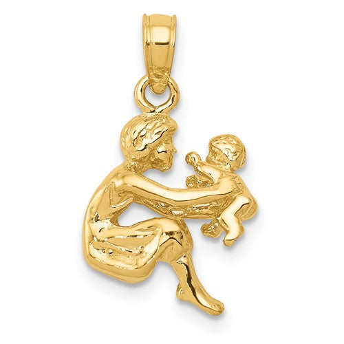 14k-mother-holding-child-pendant-SolomonJeweler-Wichita-KS-CustomJewelry