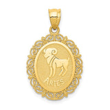 14k-solid-satin-polished-aries-zodiac-oval-pendant-SolomonJeweler-Wichita-KS-CustomJewelry