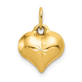 14k-polished-3-d-diamond-cut-puffed-heart-charm-SolomonJeweler-Wichita-KS-CustomJewelry