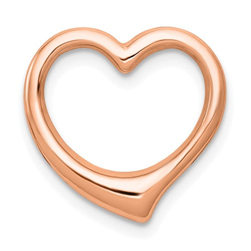 14k-rose-polished-heart-chain-slide-SolomonJeweler-Wichita-KS-CustomJewelry
