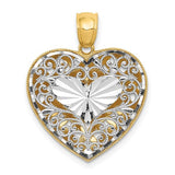 14k-two-tone-polished-reversible-diamond-cut-filigree-heart-pendant-SolomonJeweler-Wichita-KS-CustomJewelry
