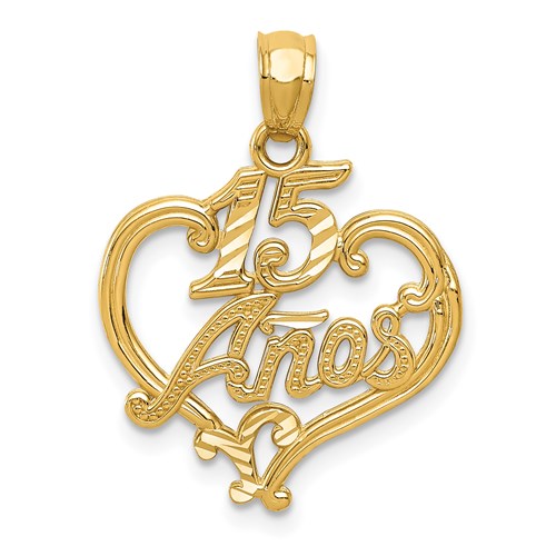 14k-diamond-cut-15-anos-heart-pendant-SolomonJeweler-Wichita-KS-CustomJewelry