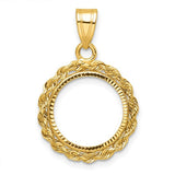 14k-diamond-cut-with-rope-14-0mm-prong-coin-bezel-pendant-SolomonJeweler-Wichita-KS-CustomJewelry