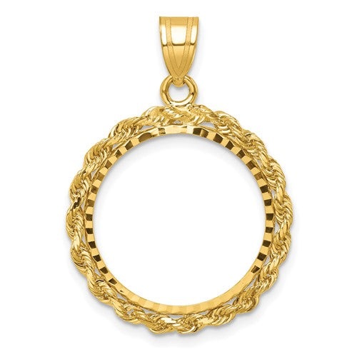 14k-diamond-cut-with-rope-18-0mm-prong-coin-bezel-pendant-SolomonJeweler-Wichita-KS-CustomJewelry