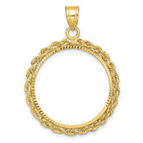 14k-diamond-cut-with-rope-22-0mm-prong-coin-bezel-pendant-SolomonJeweler-Wichita-KS-CustomJewelry