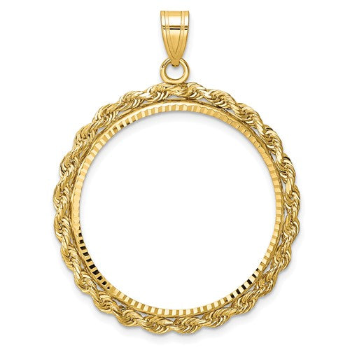 14k-diamond-cut-with-rope-27-0mm-prong-coin-bezel-pendant-SolomonJeweler-Wichita-KS-CustomJewelry