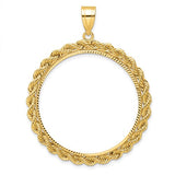 14k-diamond-cut-with-rope-32-7mm-prong-coin-bezel-pendant-SolomonJeweler-Wichita-KS-CustomJewelry