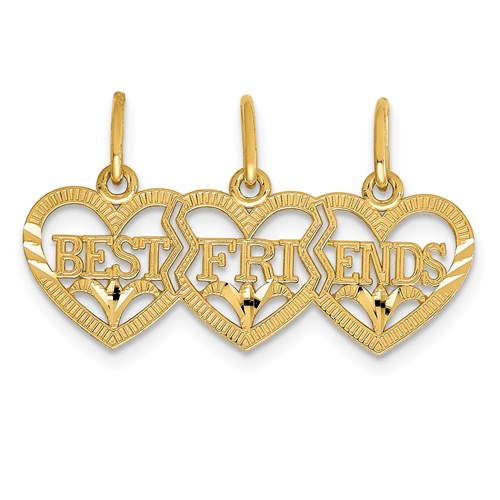 14k-triple-heart-diamond-cut-best-friends-break-apart-pendant-SolomonJeweler-Wichita-KS-CustomJewelry