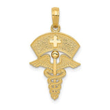 14k-caduceus-w-nurses-cap-pendant-SolomonJeweler-Wichita-KS-CustomJewelry