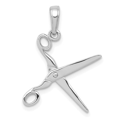 14k-white-gold-3-d-moveable-scissors-pendant-SolomonJeweler-Wichita-KS-CustomJewelry