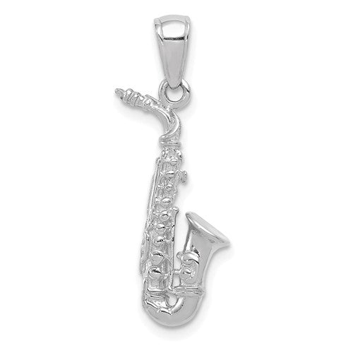 14k-white-gold-3-d-saxophone-pendant-SolomonJeweler-Wichita-KS-CustomJewelry
