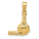 14k-3-d-blow-dryer-pendant-SolomonJeweler-Wichita-KS-CustomJewelry