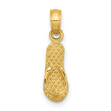 14k-3d-myrtle-beach-single-flip-flop-charm-SolomonJeweler-Wichita-KS-CustomJewelry
