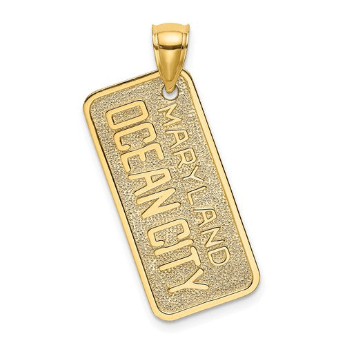 14k-maryland-ocean-city-license-plate-charm-SolomonJeweler-Wichita-KS-CustomJewelry