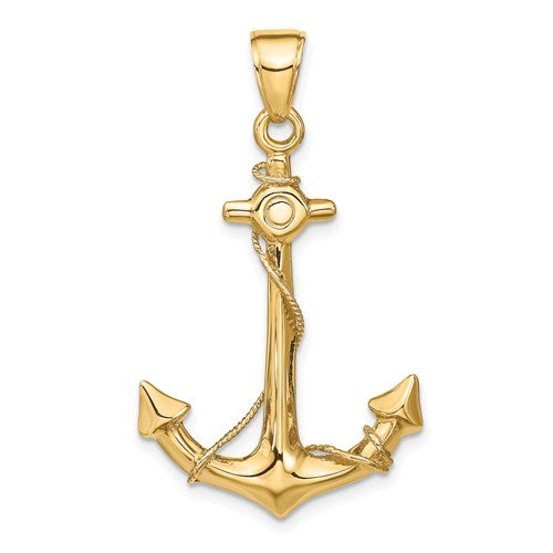 14k-3-d-anchor-with-rope-pendant-SolomonJeweler-Wichita-KS-CustomJewelry