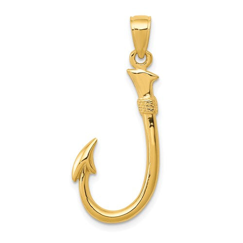 14k-3-d-fishing-hook-pendant-SolomonJeweler-Wichita-KS-CustomJewelry