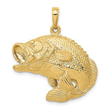 14k-bass-fish-jumping-pendant-SolomonJeweler-Wichita-KS-CustomJewelry