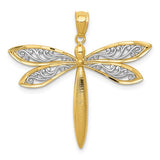 14k-with-rhodium-dragonfly-pendant-SolomonJeweler-Wichita-KS-CustomJewelry