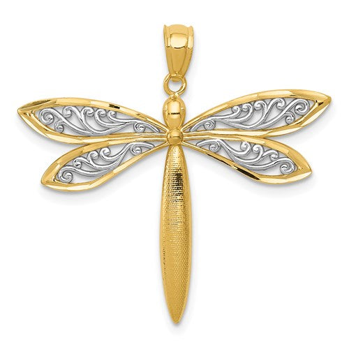 14k-with-rhodium-dragonfly-pendant-SolomonJeweler-Wichita-KS-CustomJewelry