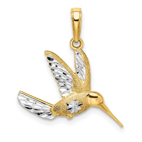 14k-w-rhodium-diamond-cut-humming-bird-pendant-SolomonJeweler-Wichita-KS-CustomJewelry