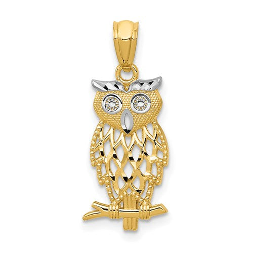 14k-w-rhodium-owl-pendant-SolomonJeweler-Wichita-KS-CustomJewelry