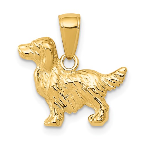 14k-springer-spaniel-dog-pendant-SolomonJeweler-Wichita-KS-CustomJewelry