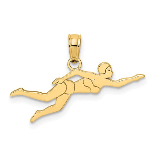 14k-female-swimmer-charm-SolomonJeweler-Wichita-KS-CustomJewelry