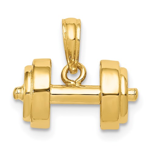 14k-3-d-single-barbell-pendant-SolomonJeweler-Wichita-KS-CustomJewelry