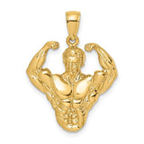 14k-3-d-bodybuilder-waist-up-pendant-SolomonJeweler-Wichita-KS-CustomJewelry