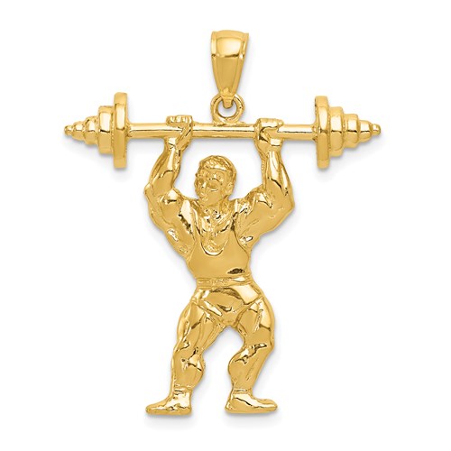 14k-bodybuilder-with-weights-pendant-SolomonJeweler-Wichita-KS-CustomJewelry