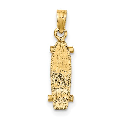 14k-3-d-skate-board-charm-SolomonJeweler-Wichita-KS-CustomJewelry