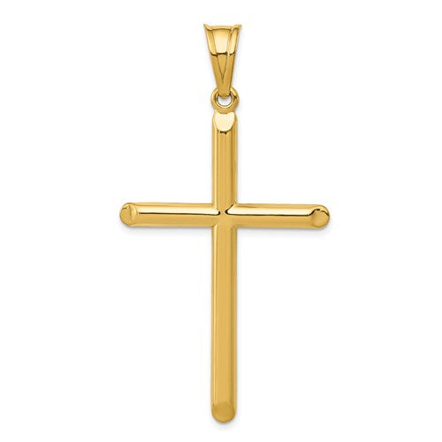 14k-3-d-hollow-cross-pendant-SolomonJeweler-Wichita-KS-CustomJewelry