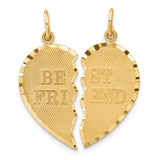 14k-best-friend-diamond-cut-2-piece-charm-SolomonJeweler-Wichita-KS-CustomJewelry