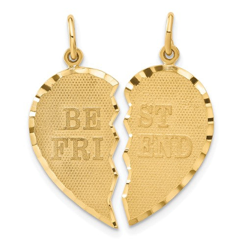 14k-best-friend-diamond-cut-2-piece-charm-SolomonJeweler-Wichita-KS-CustomJewelry