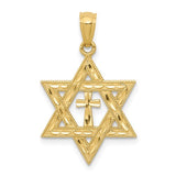 14k-diamond-cut-star-of-david-w-cross-pendant-SolomonJeweler-Wichita-KS-CustomJewelry