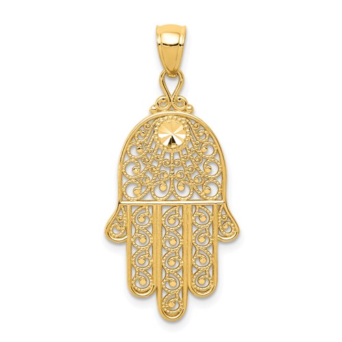 14k-diamond-cut-filigree-chamseh-pendant-SolomonJeweler-Wichita-KS-CustomJewelry