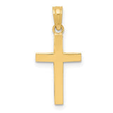 14k-beveled-cross-charm-SolomonJeweler-Wichita-KS-CustomJewelry