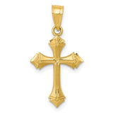 14k-diamond-cut-passion-cross-charm-SolomonJeweler-Wichita-KS-CustomJewelry