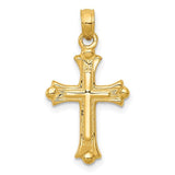 14k-budded-cross-charm-SolomonJeweler-Wichita-KS-CustomJewelry